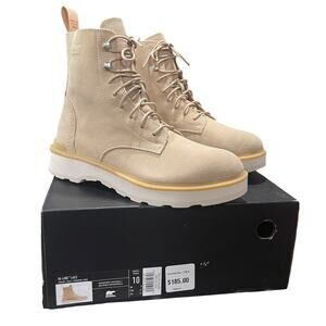 Sorel Womens Hi-Line Lace Suede Boot Ceramic/Chalk Size 10 NEW